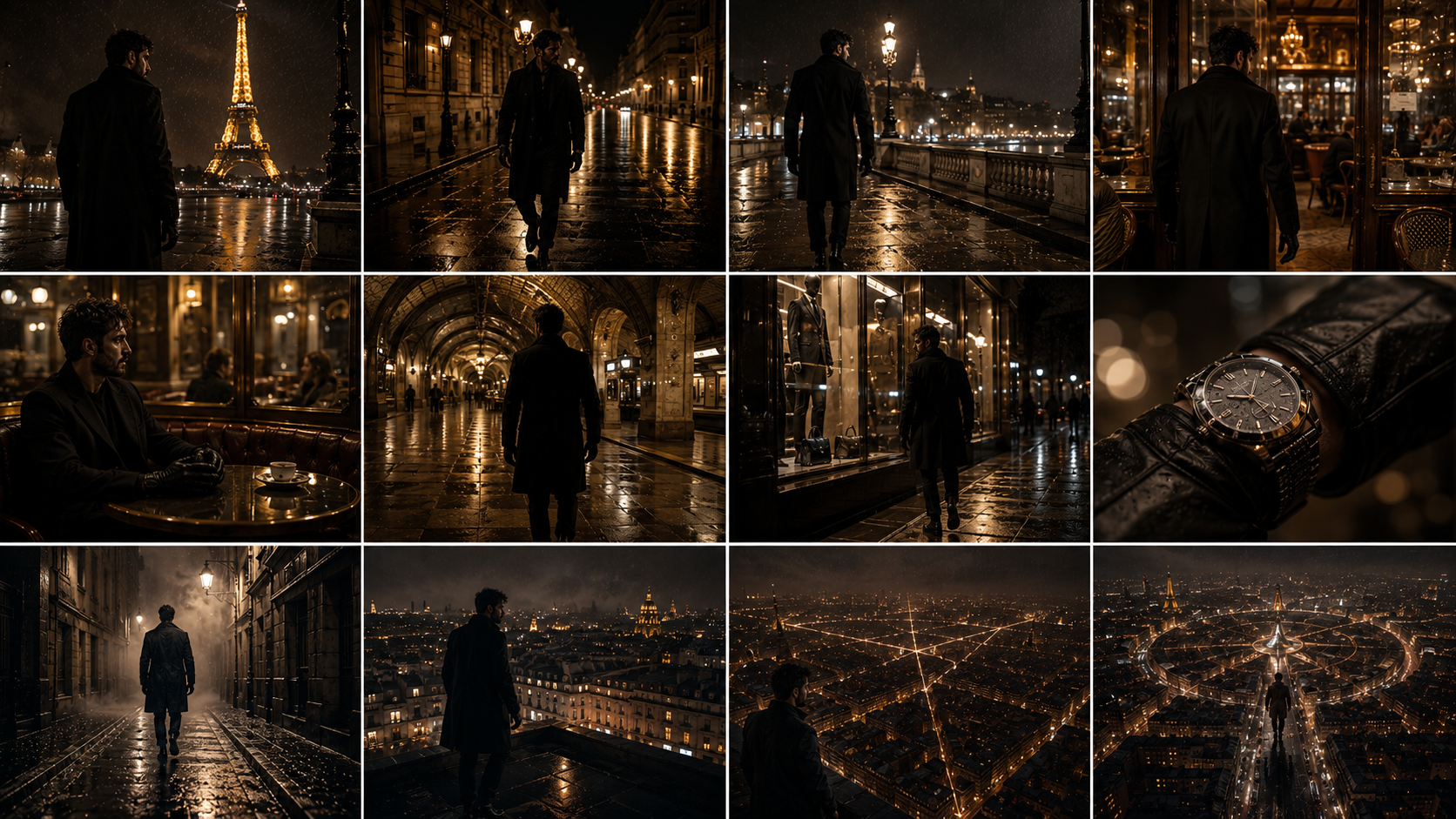 Visual storyboard for JE CONTRÔLE LE CHAOS