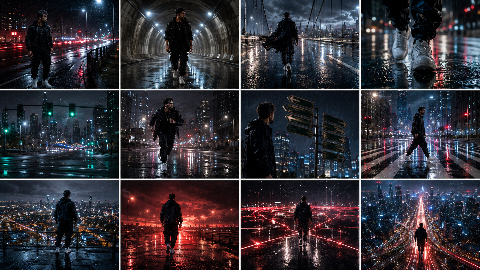 Visual storyboard for NO BRAKES // SEM FREIO